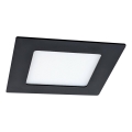 LED Ugradbena lampa VEGA LED/6W/230V 2900/3900/5800K 12,5x12,5 cm crno