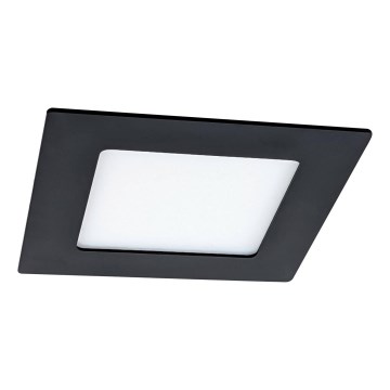 LED Ugradbena lampa VEGA LED/6W/230V 2900/3900/5800K 12,5x12,5 cm crno