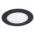 LED Ugradbena lampa VEGA LED/6W/230V 2900/3900/5800K pr. 12,5 cm crno