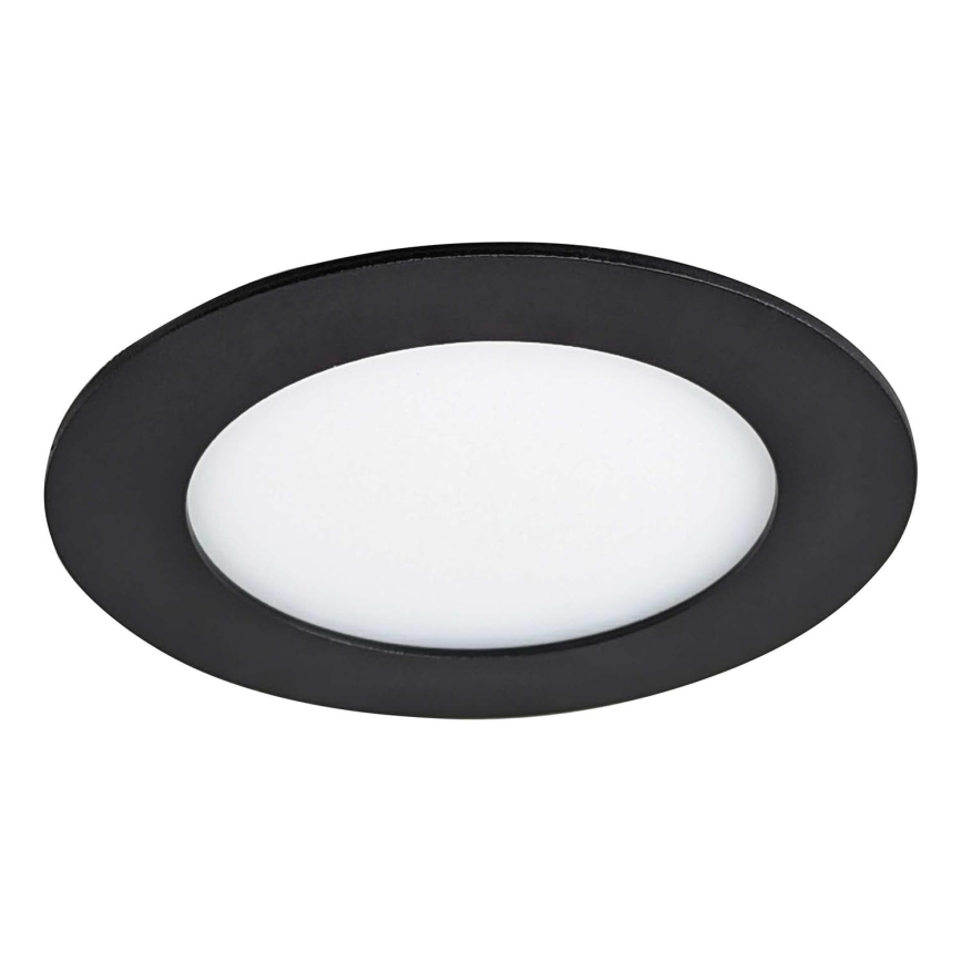 LED Ugradbena lampa VEGA LED/6W/230V 2900/3900/5800K pr. 12,5 cm crno