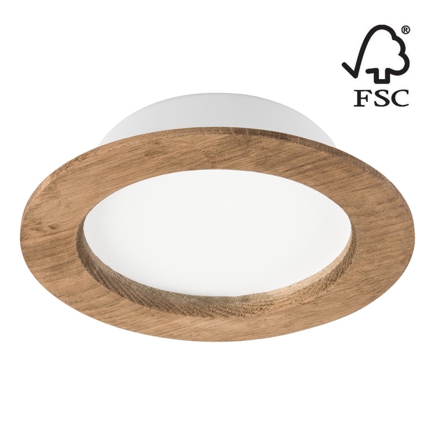 LED Ugradbena lampa WOODY SPOT LED/12,5W/230V 3000K orah ø 16 cm