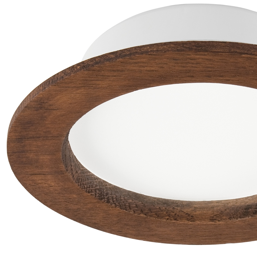 LED Ugradbena lampa WOODY SPOT LED/12,5W/230V 3000K trešnja ø 16 cm