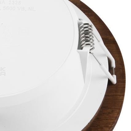 LED Ugradbena lampa WOODY SPOT LED/12,5W/230V 3000K trešnja ø 16 cm