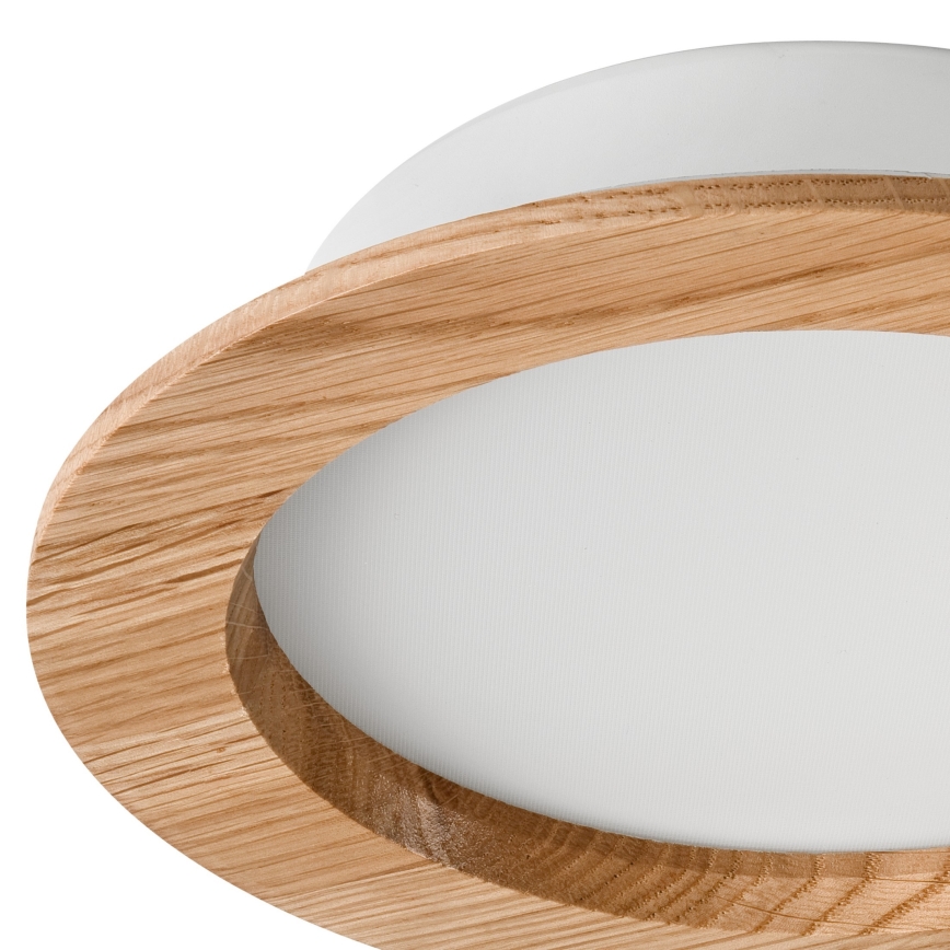 LED Ugradbena lampa WOODY SPOT LED/16,5W/230V 4000K hrast ø 18,5 cm