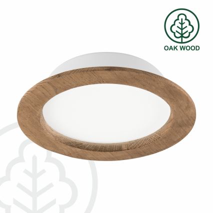 LED Ugradbena lampa WOODY SPOT LED/16,5W/230V 4000K orah ø 18,5 cm