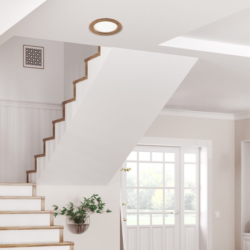 LED Ugradbena lampa WOODY SPOT LED/16,5W/230V 4000K orah ø 18,5 cm