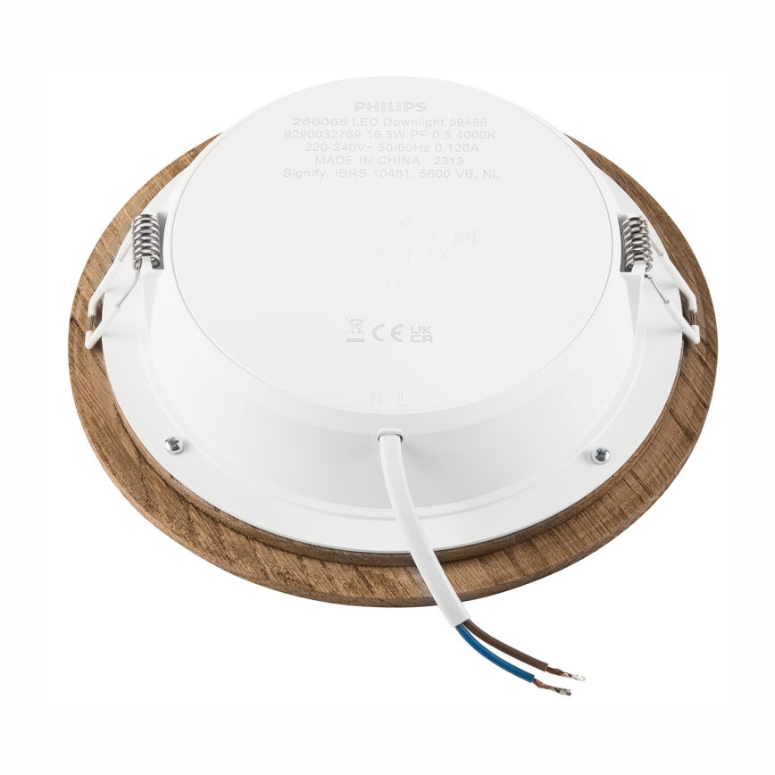 LED Ugradbena lampa WOODY SPOT LED/16,5W/230V 4000K orah ø 18,5 cm