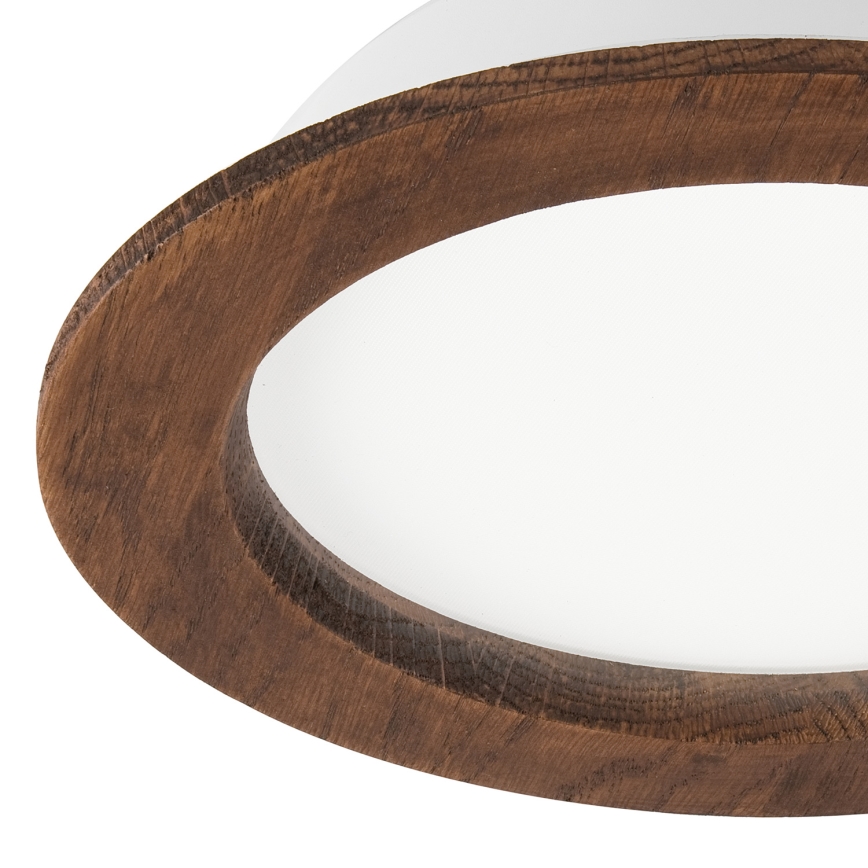 LED Ugradbena lampa WOODY SPOT LED/16,5W/230V 4000K trešnja ø 18,5 cm