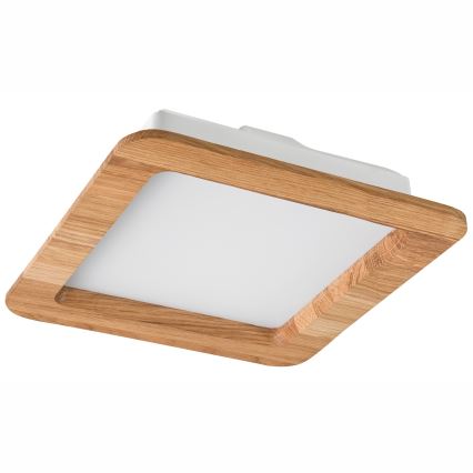LED Ugradbena lampa WOODY SPOT LED/17W/230V 3000K hrast 18,5x18,5 cm