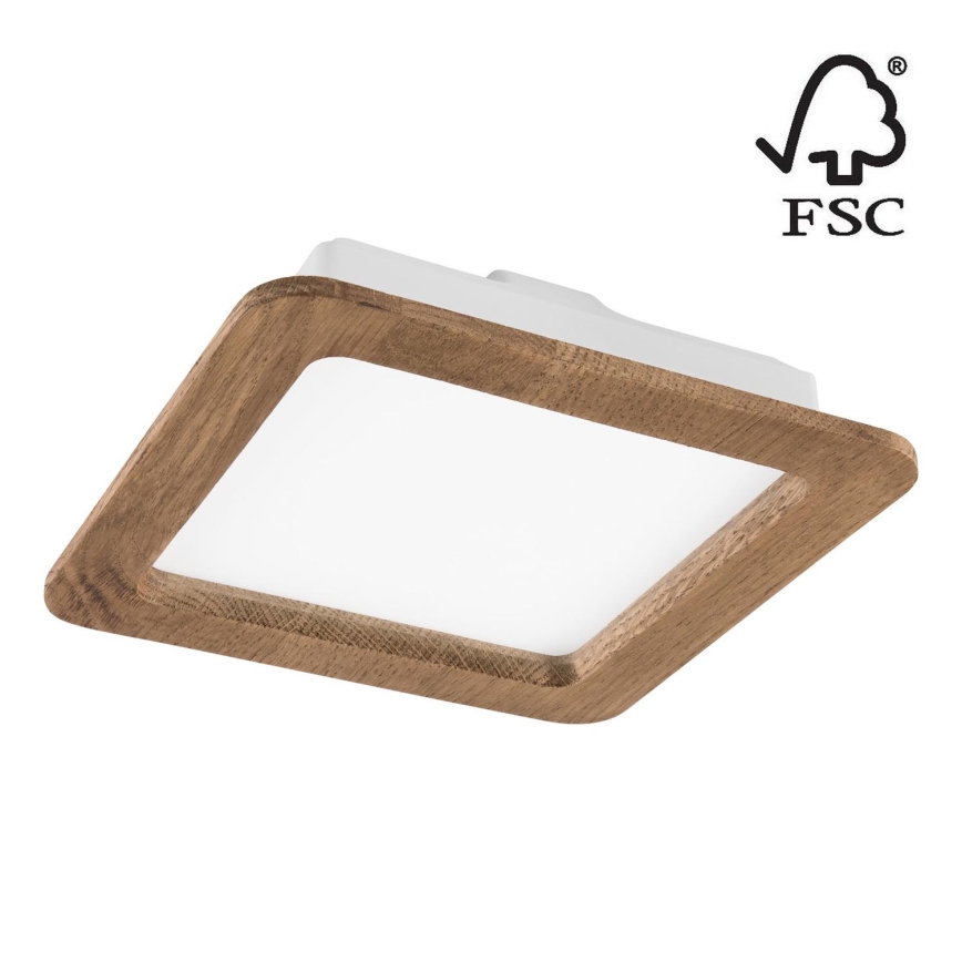 LED Ugradbena lampa WOODY SPOT LED/17W/230V 3000K orah 18,5x18,5 cm