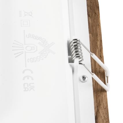 LED Ugradbena lampa WOODY SPOT LED/17W/230V 3000K orah 18,5x18,5 cm