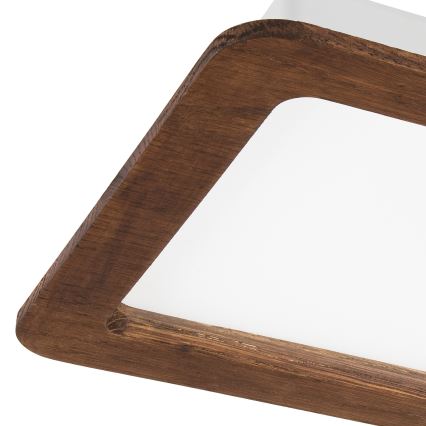 LED Ugradbena lampa WOODY SPOT LED/17W/230V 3000K trešnja 18,5x18,5 cm
