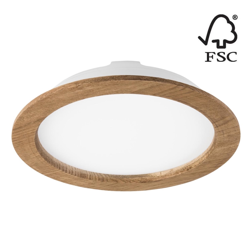 LED Ugradbena lampa WOODY SPOT LED/23,5W/230V 4000K orah ø 23,5 cm
