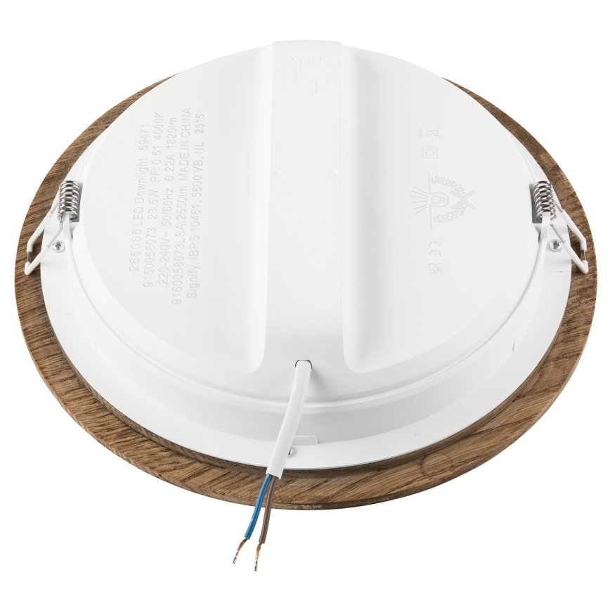 LED Ugradbena lampa WOODY SPOT LED/23,5W/230V 4000K orah ø 23,5 cm