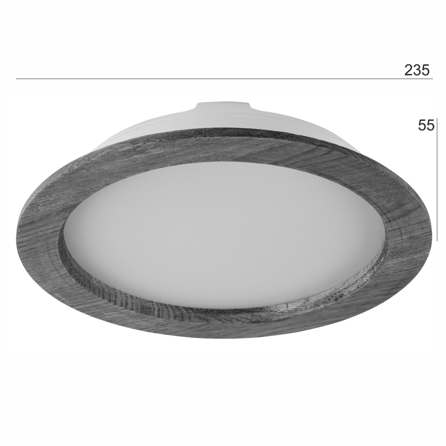 LED Ugradbena lampa WOODY SPOT LED/23,5W/230V 4000K orah ø 23,5 cm