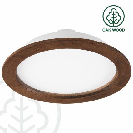LED Ugradbena lampa WOODY SPOT LED/23,5W/230V 4000K trešnja ø 23,5 cm