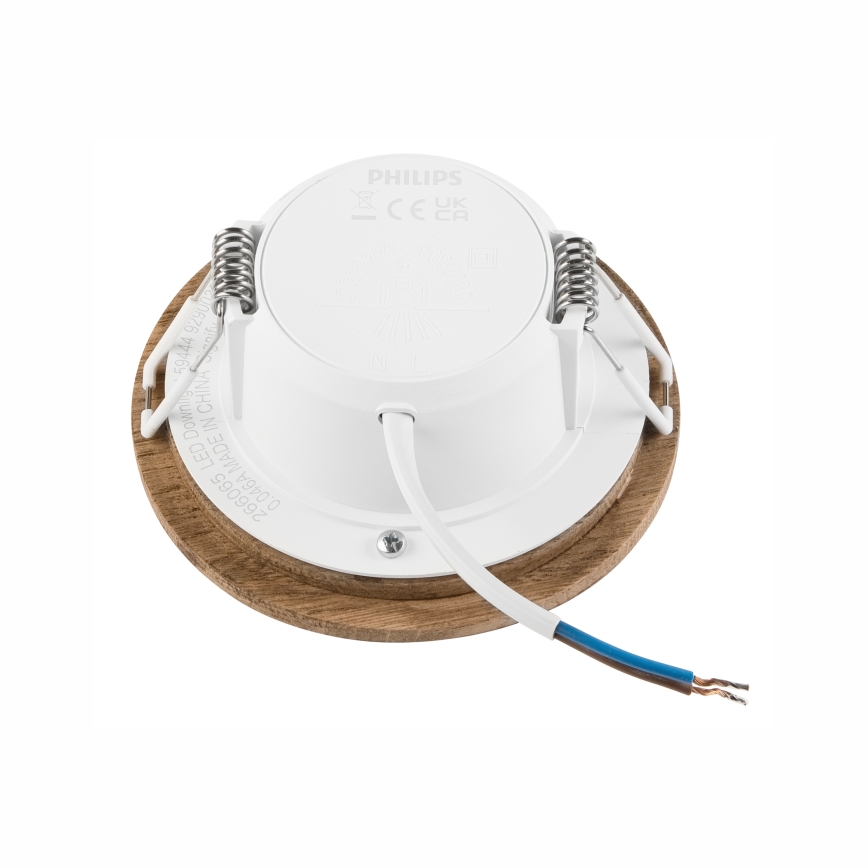 LED Ugradbena lampa WOODY SPOT LED/5,5W/230V 4000K orah ø 10 cm