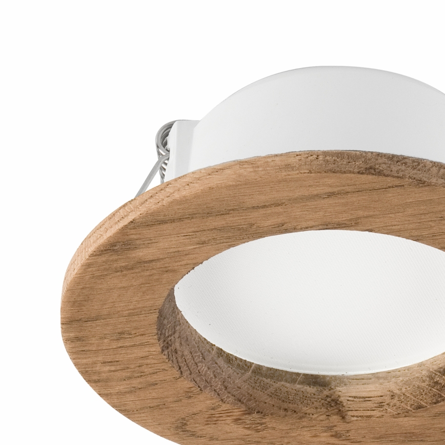 LED Ugradbena lampa WOODY SPOT LED/5,5W/230V 4000K orah ø 10 cm
