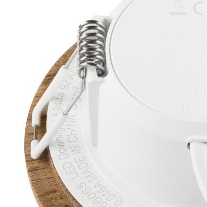 LED Ugradbena lampa WOODY SPOT LED/5,5W/230V 4000K orah ø 10 cm