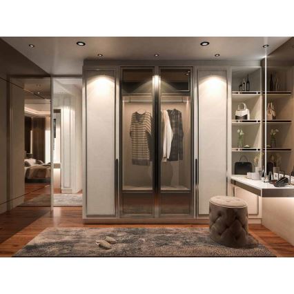 LED Ugradbena lampa za kupatilo BONO LED/5W/230V 3000K IP65 crno