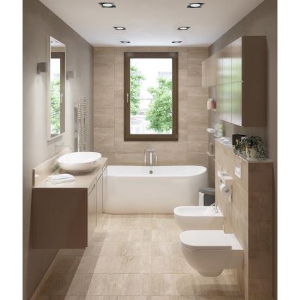 LED Ugradbena lampa za kupatilo BONO LED/8W/230V 4000K IP65 sjajni krom