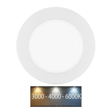 LED Ugradbena lampa za kupatilo LADA LED/6W/230V 3000/4000/6000K pr. 12 cm IP44 bela