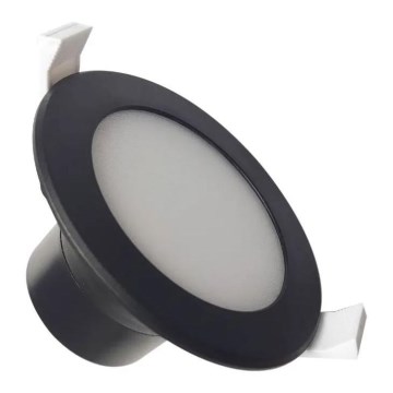 LED Ugradbena lampa za kupatilo LED/7W/230V 4000K crno IP44