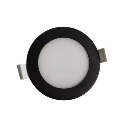 LED Ugradbena lampa za kupatilo LED/7W/230V 4000K crno IP44