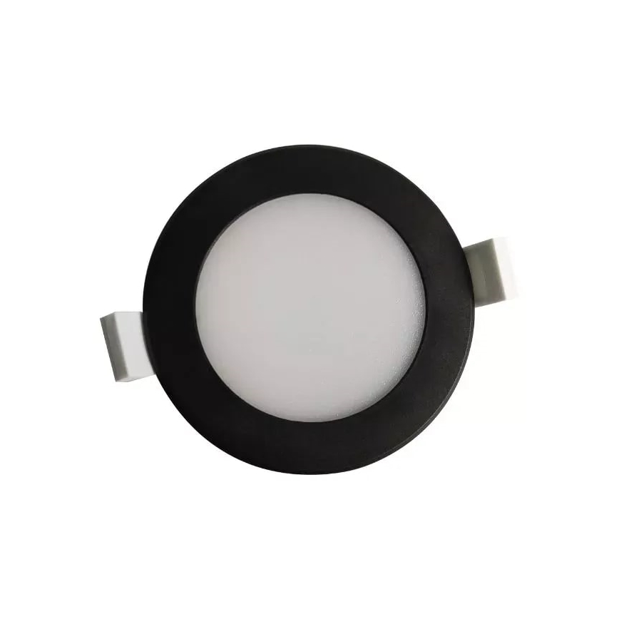 LED Ugradbena lampa za kupatilo LED/7W/230V 4000K crno IP44