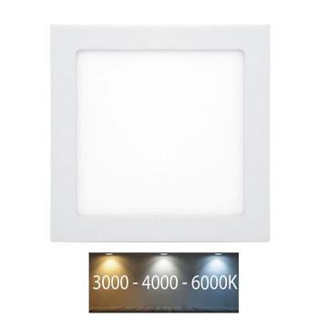 LED Ugradbena lampa za kupatilo RAFA LED/25W/230V 3000/4000/6000K 30x30 cm IP44 bela