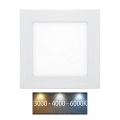 LED Ugradbena lampa za kupatilo RAFA LED/6W/230V 3000/4000/6000K 12x12 cm IP44 bela