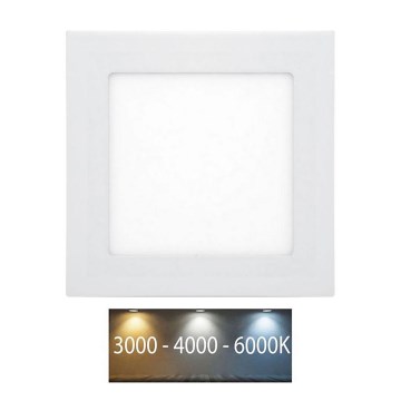LED Ugradbena lampa za kupatilo RAFA LED/6W/230V 3000/4000/6000K 12x12 cm IP44 bela