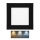 LED Ugradbena lampa za kupatilo RAFA LED/6W/230V 3000/4000/6000K 12x12 cm IP44 crno