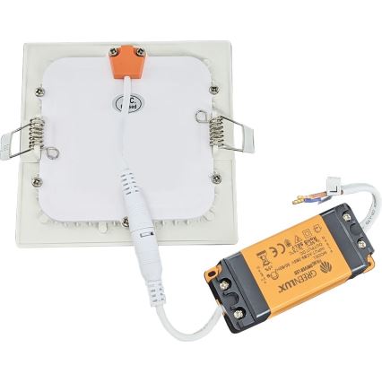 LED Ugradbena lampa za kupatilo VEGA LED/12W/230V 2800K 16,8 cm IP44 snežno bela