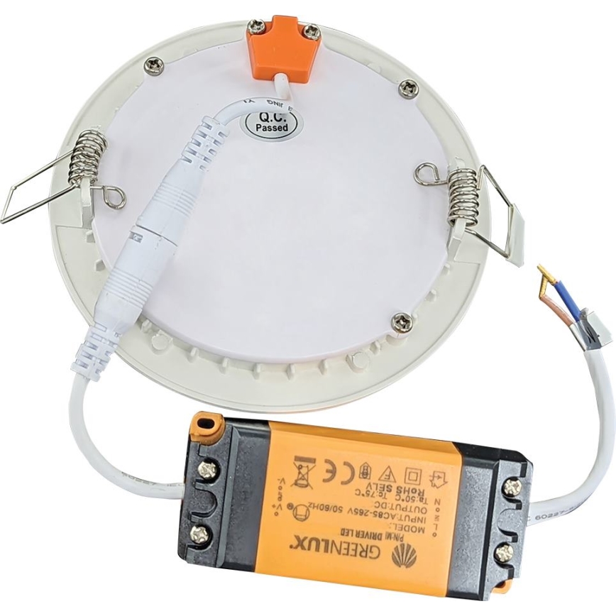 LED Ugradbena lampa za kupatilo VEGA LED/12W/230V 3800K pr. 16,8 cm IP44 snežno bela