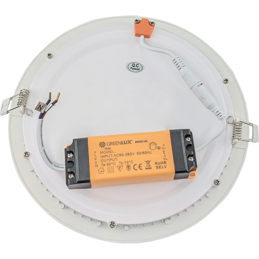 LED Ugradbena lampa za kupatilo VEGA LED/24W/230V 3800K pr. 29,8 cm IP44