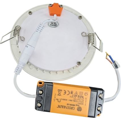 LED Ugradbena lampa za kupatilo VEGA LED/6W/230V 2800K pr. 11,8 cm IP44