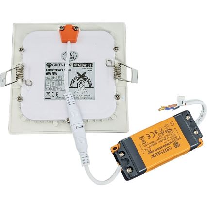 LED Ugradbena lampa za kupatilo VEGA LED/6W/230V 3800K 11,8 cm IP44