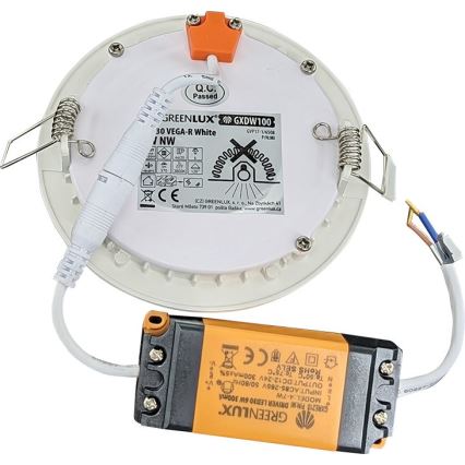 LED Ugradbena lampa za kupatilo VEGA LED/6W/230V 3800K pr. 11,8 cm IP44