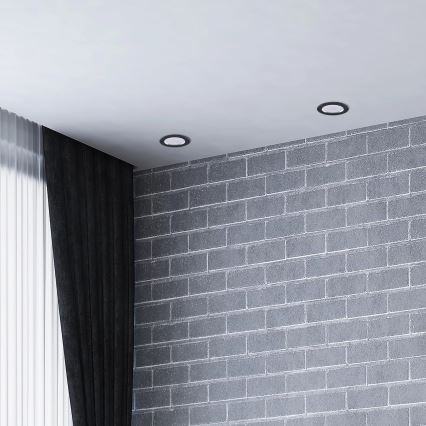 LED Ugradbena lampa ZOE LED/4,8W/230V crno