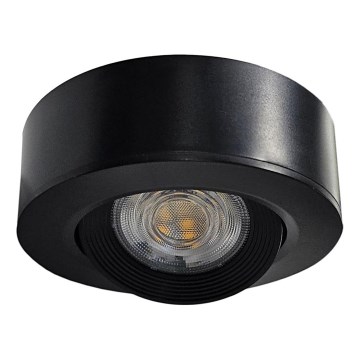 LED Ugradbena/nadgradna reflektorska lampa 2u1 LED/5W/230V 4200K pr. 9,3 cm crno