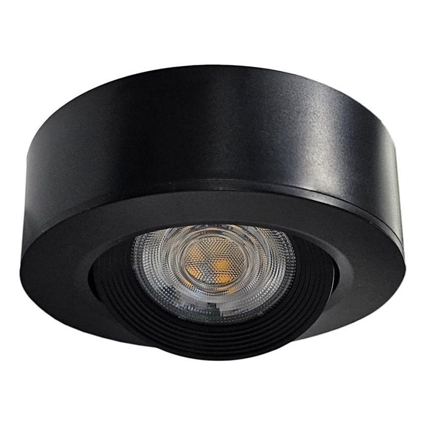 LED Ugradbena/nadgradna reflektorska lampa 2u1 LED/5W/230V 4200K pr. 9,3 cm crno