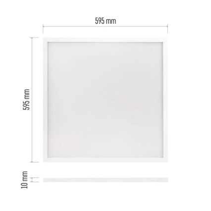 LED Ugradbeni panel PROXO LED/33W/230V 4000K 60x60 cm bela