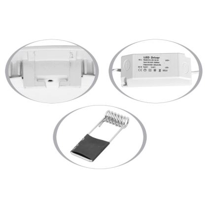 LED Ugradbena lampa za kupatilo LADA LED/25W/230V 4100K IP44