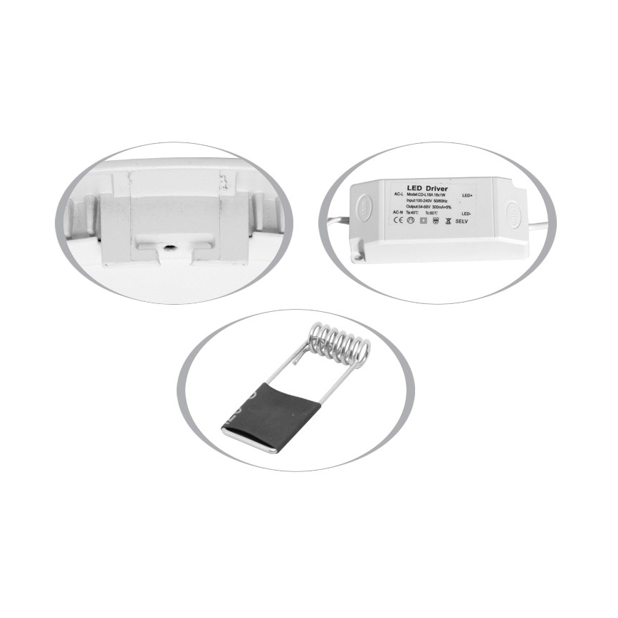 LED Ugradbena lampa za kupatilo LADA LED/25W/230V 4100K IP44