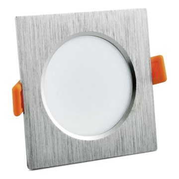 LED Ugradna lampa VENUS LED/7W/230V srebrno uglate