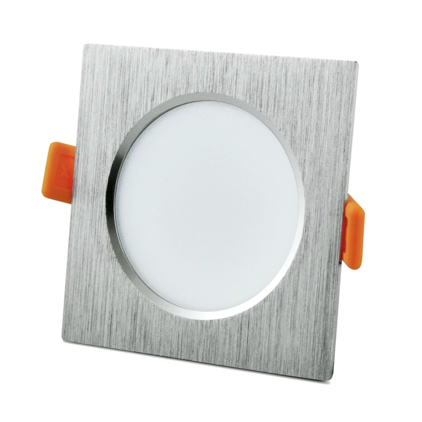 LED Ugradna lampa VENUS LED/7W/230V srebrno uglate