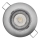 LED ugradna svetiljka EXCLUSIVE 1xLED/5W/230V 3000 K srebrna
