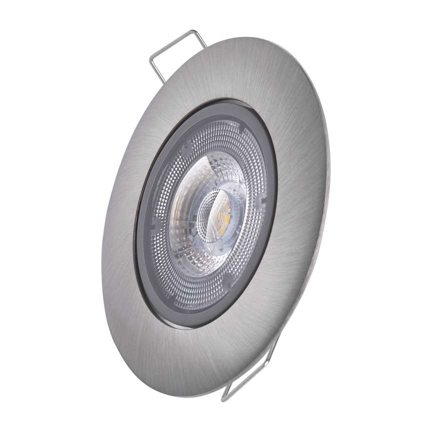 LED ugradna svetiljka EXCLUSIVE 1xLED/5W/230V 3000 K srebrna