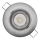LED ugradna svetiljka EXCLUSIVE 1xLED/5W/230V 4000 K srebrna
